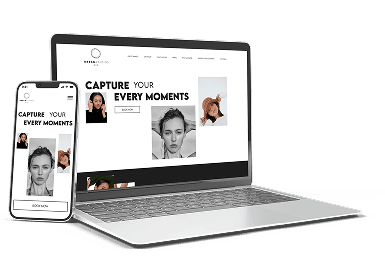 Design mockup of a website displayed on the Rankupper Web Design Services page.