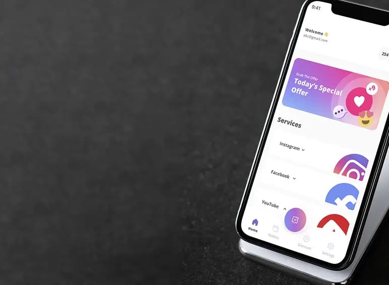 A smartphone displaying an app, highlighting its features and user interface.