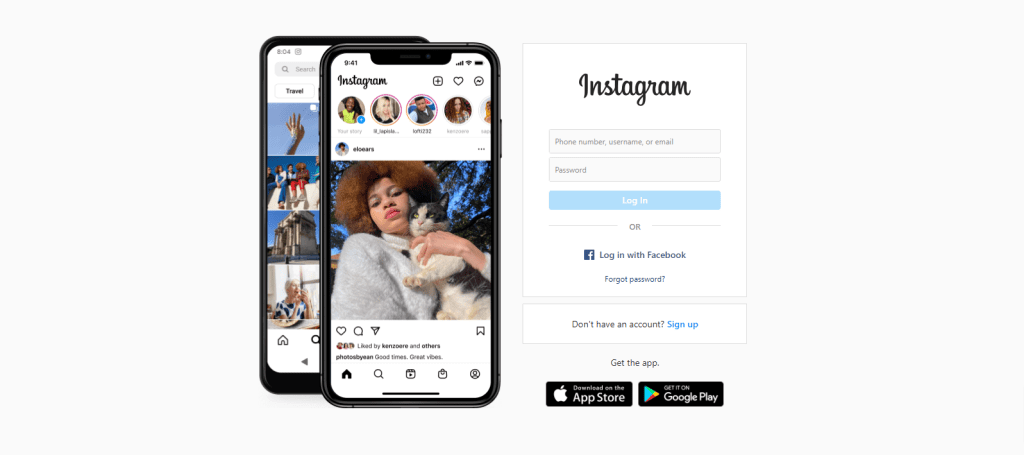 Instagram social media image platform