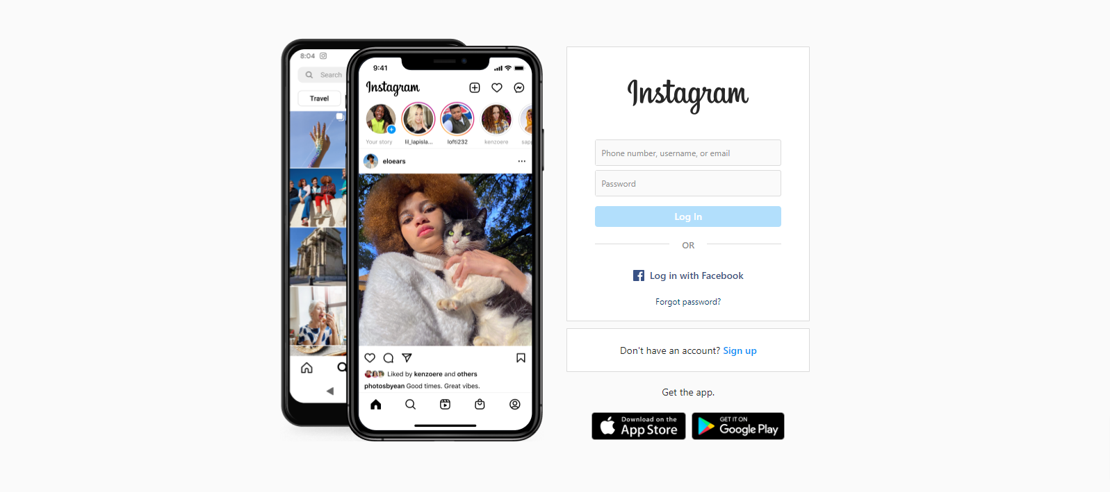 Instagram social media image platform