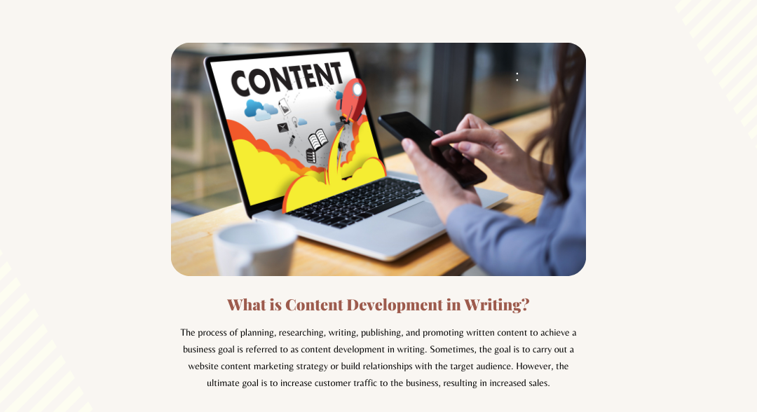 Content development in writing