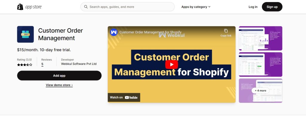 Customer Order Management