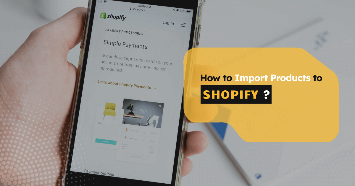 How to import products to shopify