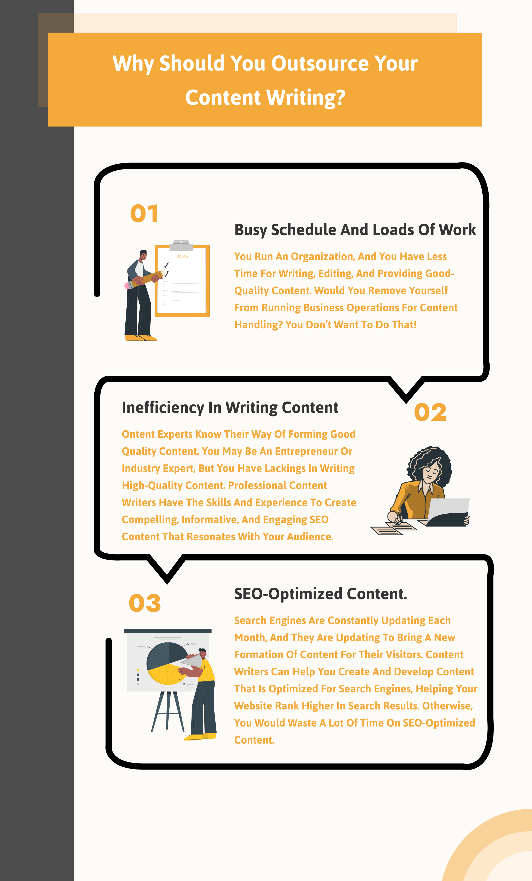 Why should you outsource your content writing - Infographic