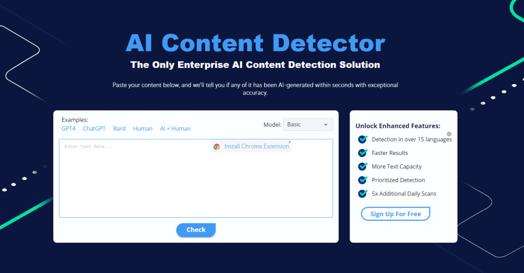 Copyleaks AI content detector